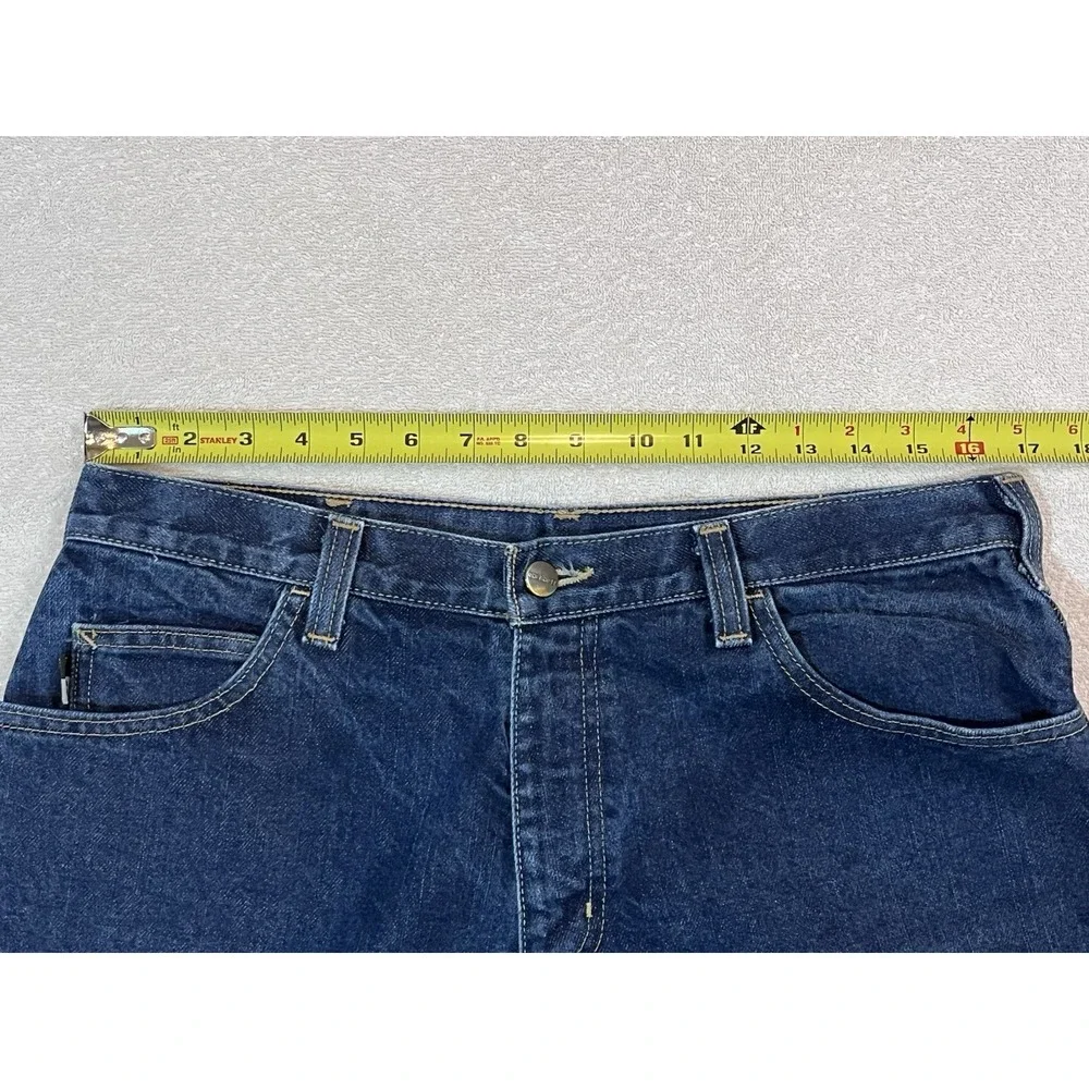 Carhartt FR Relaxed Flame Resistant Jeans Mens 34x32 Blue Dark Wash Denim 280-83
